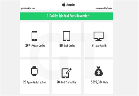 Apple türkiye satış rakamları